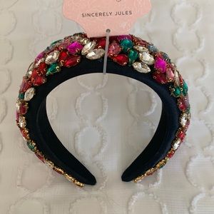 Crystal Padded Headband 🍒🖤💎